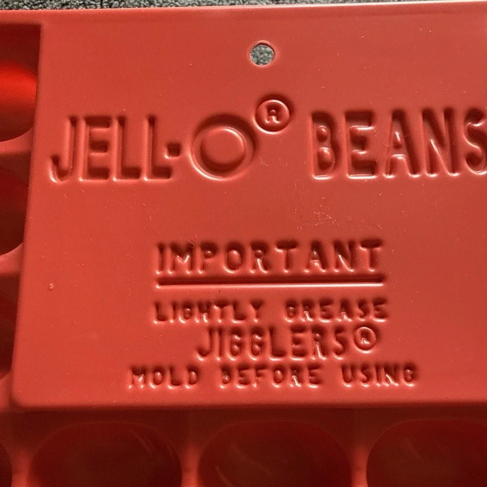 Vintage Jell-O Jelly Beans Jello Molds Easter Jiggler Shooter Mold Tray Lot of 2